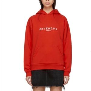 RED GIVENCHY HOODIE